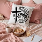 Christian Pillow Covers 18x18  Prayer Pillow Case  Prayer Room Decor  Christi   