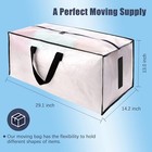 8 Pack Large Moving Bags With Zippers   Handles  Water-resistant  Storage Tote