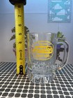 Vintage Frostop Root Beer Mug 12 Oz Clear Heavy Duty Glass Yellow Single Sided
