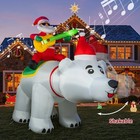 Christmas Inflatable Tree Snowman Santa Led Lighted Blow Up Lawn Yard Decoration