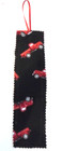 Bookmark Fabric Book Mark 2 x 8    Bookmark Red Truck Red Truck Black Background