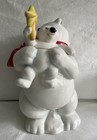 Vintage Coca-cola Polar Bear W Cub Sakura Cookie Jar Excellent Condition