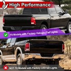 Tail Lights Ram 1500 2500 3500 2009-2018 Led Rear Matte Black Clear 1 Pair