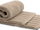 Luxury Bath Mat Floor Towel Set - 100  Cotton 22x34  2 Pack  Taupe