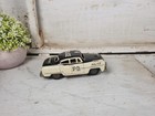 Vintage 1950s Marsan Litho Tin Friction Toy Police Car   Japan- Retro Metal Cars