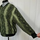 Caribou New York Vintage Snakeskin Print Bomber Jacket Made In U s a Sz  1x