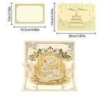 3d Pop   up Birthday Card Cake   Flower Design With Music Light And Envelope