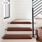 13pc Stair Treads Carpet Mats Step Staircase Non Slip Home Protection Cover Pads