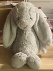 Jelly Cat Gray Bunny Stuffed Animal Plush Toy