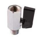Metaland 1 4  Brass Mini Ball Valve Npt Female X Male Shut-off Valve  pack Of 2 