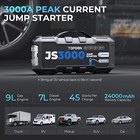 Topdon Js3000 3000 Peak Amp Premium 12 Volt Jump Starter Portable   Very Safe