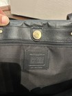 Coach Signature Brown Large Tote Black Leather Handles Gold Hardware Pockets