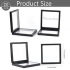 Framendino  20 Pack Black 3d Floating Frame Display 4 3 X X 0 8  