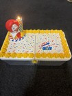 Vintage 1999 Hasbro Ronald Mcdonald Musical Birthday Cake  Works No Key