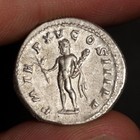 Caracalla Hercules Denarius Xf Ancient Roman Empire Silver Coin 212ad Rome