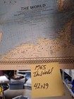 World Map National Geographic Vintage 1965 42x29  1-sided Folded