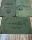 Vintage Zippered Canvas Bank Money Bag Lot Of  3  Ft Worth Texas  Arkansas Etc  