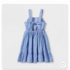 New Cat   Jack Girls  Blue Tie-back Sleeveless Flare  Woven Dress   Size Xxl 18 