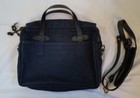 Filson Rugged Twill Original Briefcase  70256 W  Leather Strap Blue Made In Usa