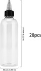 20 Pack 4oz Clear Dispensing Bottles  Plastic Squeeze Bottles With Twist