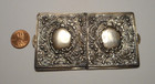 Antique Sterling Silver Ornate Repousse Hinged Book Shaped Photo Holder 29 9g