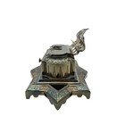 Early 20th Century Art Deco Bradley   Hubbard Double Inkwell