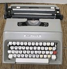 1970s Olivetti Lettera 35l Typewriter Nom-354-i With Shoulder Soft Bag 
