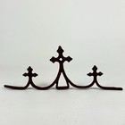 Small Antique Architectural Salvage Iron Pediment For Decor Purposes