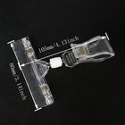 10pcs Plastic Retail Sign Holder Clips Adjustable Clip Display Rotatable Clip