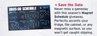 2025   2026 Seattle Kraken Schedule Magnet Sga 10 11 Brand New Exclusive 