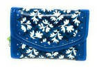 Vera Bradley Penny Wise Trifold Wallet In Blue Lagoon