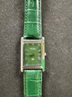 Green Vintage Seiko Slim Quartz Men s Wrist Watch -  free Shipping 