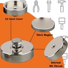 Strong Neodymium Round Magnet With Bolt 4 Pcs Heavy Duty Rare Earth Magnets W   