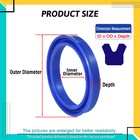 Oil Seal Rings Un uns uhs Pu U-cup Piston Hydraulic Rod Height 5-12mm All Sizes