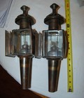 Pair Of Antique Brass Carriage Lamps