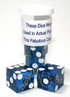 Authentic Harrah s Las Vegas Casino Dice Blue Polished Matching Serial  s