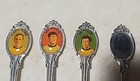 Set Of  3 Star Trek Souvenir Spoons Kirk Spock Mccoy  bones  Vintage 1960s
