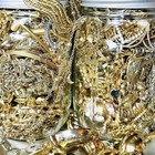 Mystery Gold Tone Costume Jewelry Lot Vintage Lb Wearable Necklace Chains  