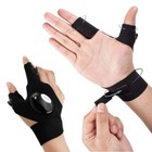 1 Pair Finger Gloves With Led Light Flashlight Tools Outdoor Gear Men Women
