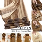 8-24inches 100  Human Hair Extensions Clip In Real Remy Hair Extension Full Head