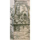 Vintage Worcester Cathedral Cotton Tea Towel Wall Hanging Elizabeth Brown Art