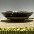 Japanese Pottery Kibi Ware  589  toei Mizukawa  Chawan Matcha Flat Tea Bowl Sado