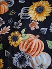 Pumpkins And Straw Flowers Medical Surgical Bouffant Scrub Hat  Medium