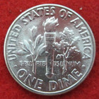 1956  p  Roosevelt Silver Dime - Uncirculated