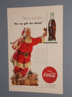 3 1954-1955 Coca-cola Ads Men And Women And Santa Claus