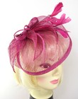 New Burgundy Large Sinamay Hatinator Fascinator Aliceband Wedding Prom Races
