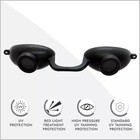 Flexible Sun Goggles Eye Protection Uv Black Glasses Eyes Protect Tanning Bed