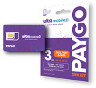Ultra Mobile Paygo    3 mo  Pay As You Go Plan   Sim Card With Talk  Text   Data