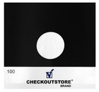Cos Black Paper Record Inner Sleeves Polylined With Hole 12  Vinyl 33 Rpm