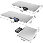 Vevor 440 880 1100lbs Digital Livestock Pet Scale W  Stainless Steel Platform